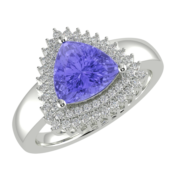 RTRA1010-Marissa -Trillion Tanzanite Ring