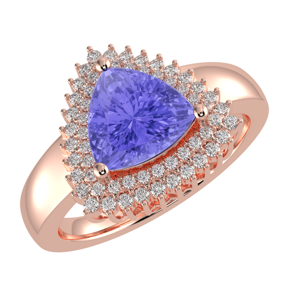 RTRA1010-Marissa -Trillion Tanzanite Ring