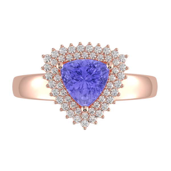 RTRA1010-Marissa -Trillion Tanzanite Ring