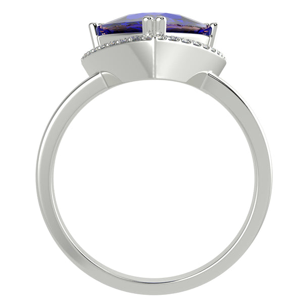 RTRB1002-Molly -Trillion Tanzanite Ring