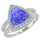 RTRB1005-Lacey -Trillion Tanzanite Ring