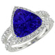 RTRB1005-Lacey -Trillion Tanzanite Ring