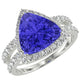 RTRB1005-Lacey -Trillion Tanzanite Ring