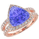 RTRB1005-Lacey -Trillion Tanzanite Ring