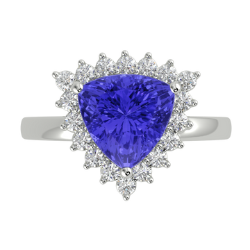 RTRB1006-Ashlyn -Trillion Tanzanite Ring