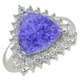 RTRB1006-Ashlyn -Trillion Tanzanite Ring