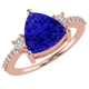 RTRB1007-Daria -Trillion Tanzanite Ring