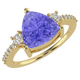 RTRB1007-Daria -Trillion Tanzanite Ring