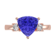 RTRB1008-Lisa -Trillion Tanzanite Ring