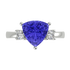 RTRB1008-Lisa -Trillion Tanzanite Ring