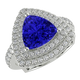 RTRB1009-Caryl -Trillion Tanzanite Ring