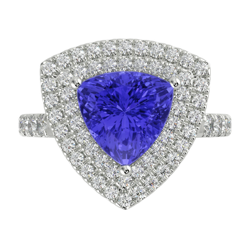 RTRB1009-Caryl -Trillion Tanzanite Ring