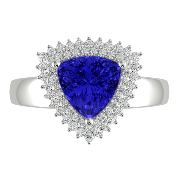 RTRB1010-Pam -Trillion Tanzanite Ring