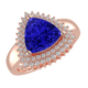 RTRB1010-Pam -Trillion Tanzanite Ring