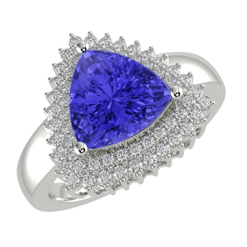 RTRB1010-Pam -Trillion Tanzanite Ring