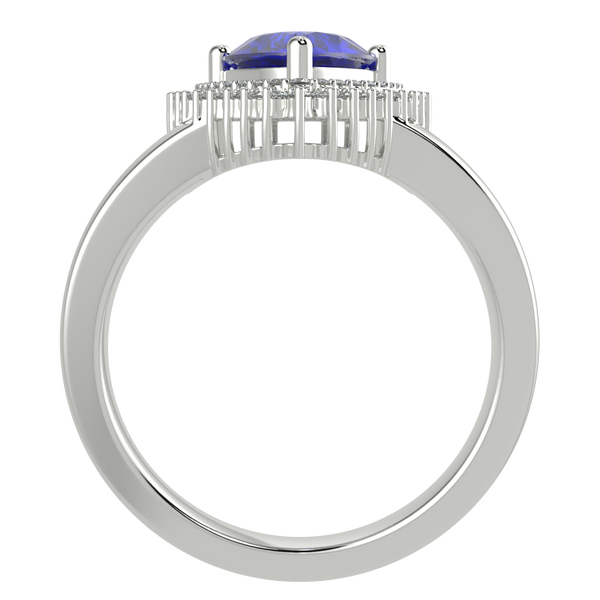 RTRB1010-Pam -Trillion Tanzanite Ring