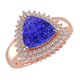 RTRB1010-Pam -Trillion Tanzanite Ring