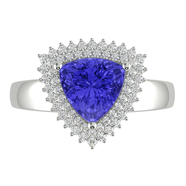 RTRB1010-Pam -Trillion Tanzanite Ring