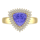 RTRB1010-Pam -Trillion Tanzanite Ring