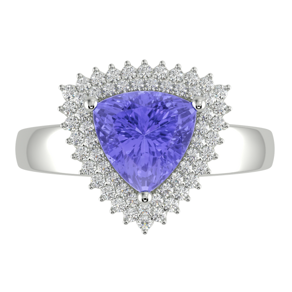 RTRB1010-Pam -Trillion Tanzanite Ring