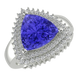 RTRB1010-Pam -Trillion Tanzanite Ring