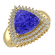 RTRB1010-Pam -Trillion Tanzanite Ring