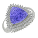 RTRB1010-Pam -Trillion Tanzanite Ring