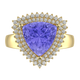 RTRB1010-Pam -Trillion Tanzanite Ring