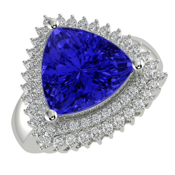 RTRB1010-Pam -Trillion Tanzanite Ring