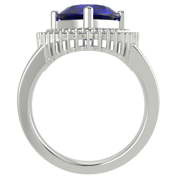 RTRB1010-Pam -Trillion Tanzanite Ring