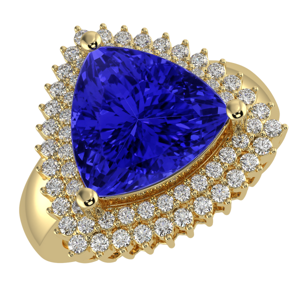 RTRB1010-Pam -Trillion Tanzanite Ring