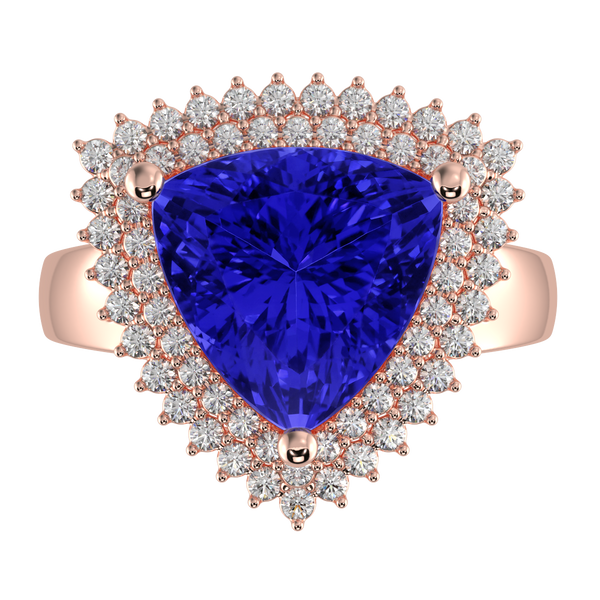 RTRB1010-Pam -Trillion Tanzanite Ring