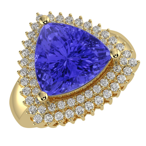 RTRB1010-Pam -Trillion Tanzanite Ring