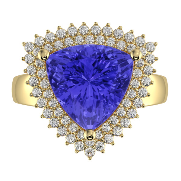 RTRB1010-Pam -Trillion Tanzanite Ring