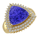 RTRB1010-Pam -Trillion Tanzanite Ring