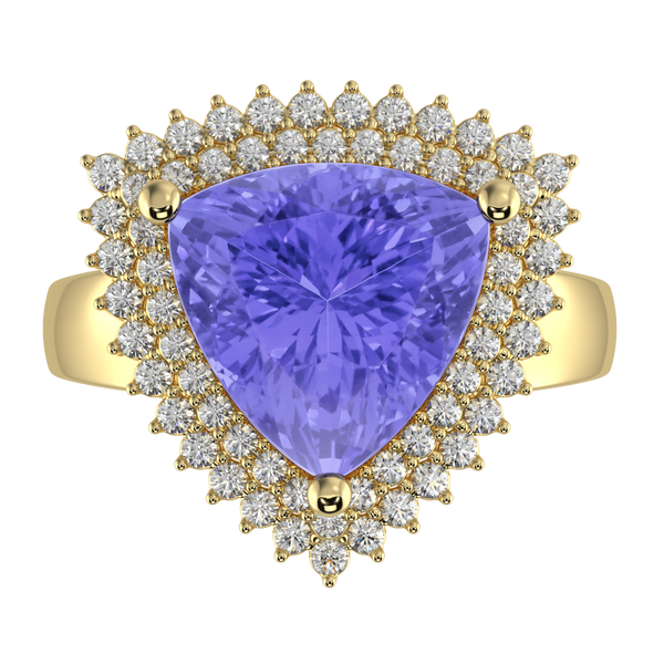 RTRB1010-Pam -Trillion Tanzanite Ring