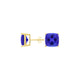 Square Cushion Tanzanite Studs