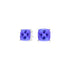 Square Cushion Tanzanite Studs