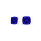 Square Cushion Tanzanite Studs