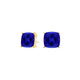 Square Cushion Tanzanite Studs