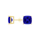 Square Cushion Tanzanite Studs