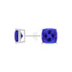 Square Cushion Tanzanite Studs