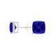 Square Cushion Tanzanite Studs