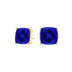 Square Cushion Tanzanite Studs