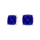 Square Cushion Tanzanite Studs