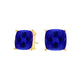 Square Cushion Tanzanite Studs