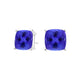 Square Cushion Tanzanite Studs