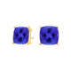 Square Cushion Tanzanite Studs