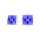 Square Cushion Tanzanite Studs