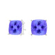 Square Cushion Tanzanite Studs